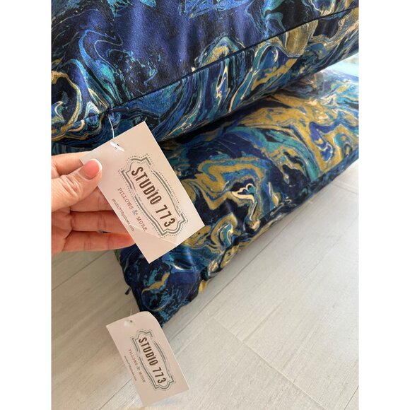 Bundle 2 New Eastern Accents Studio 773 Gosia Ocean Decorative Pillow - Picture 6 of 9